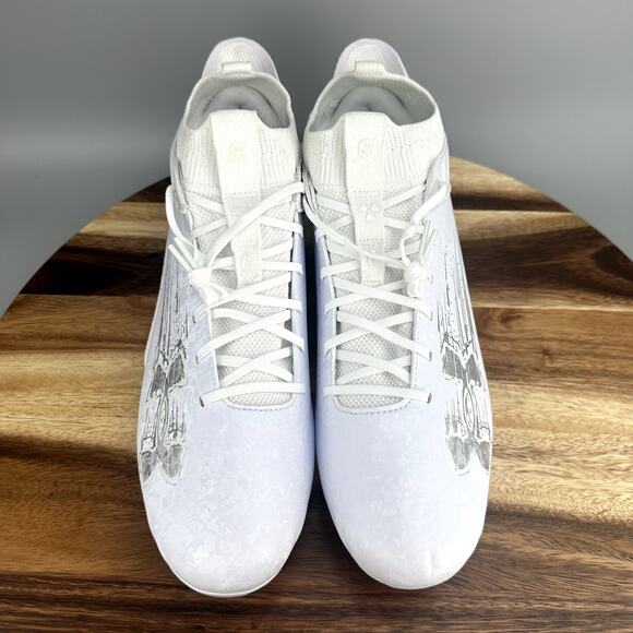 Under Armour Blur Smoke 2.0 MC Football White Silver 3027978-101 Men\'s Size 14 main image 5